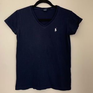 Navy V-Neck Tee